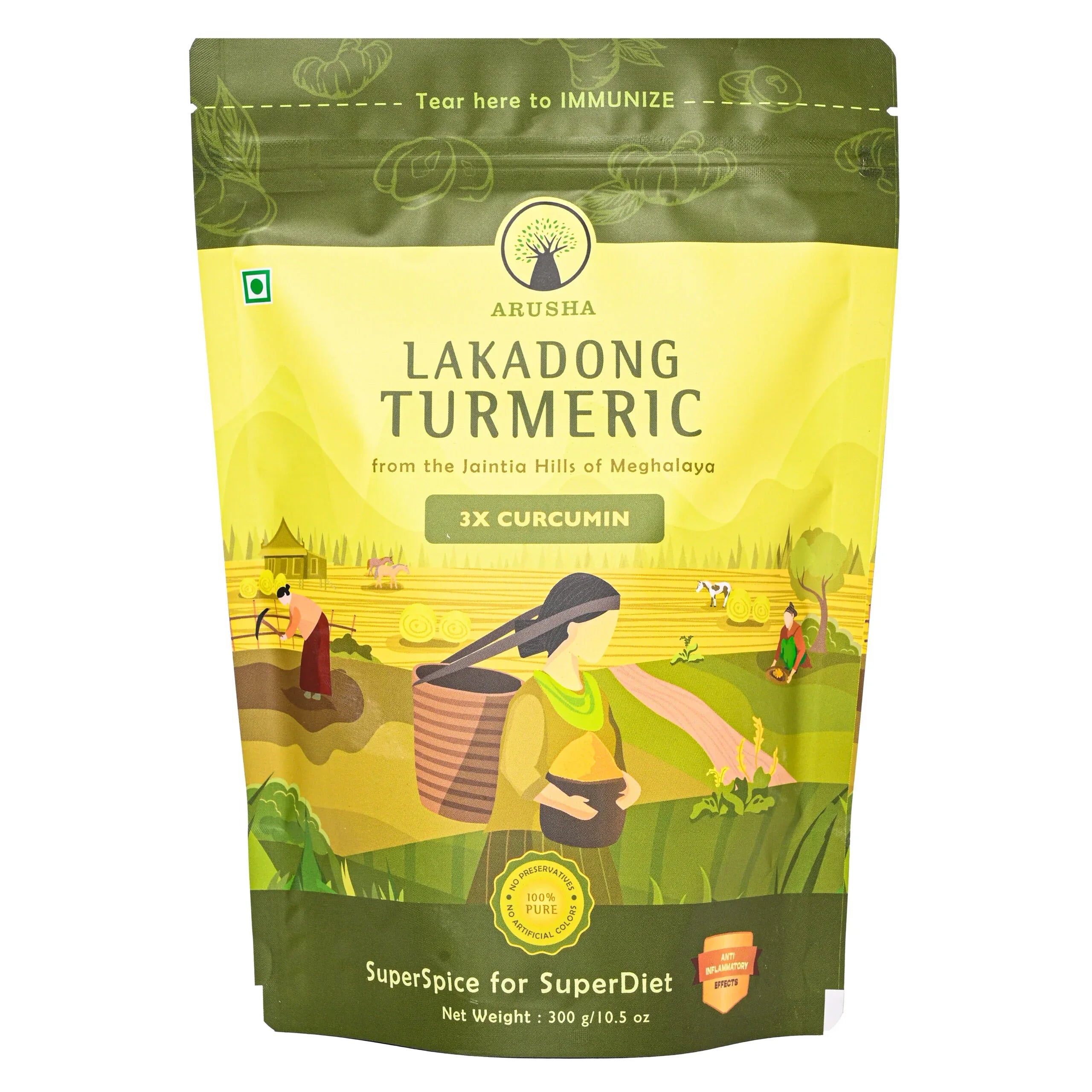 Lakadong Turmeric Powder - Arusha Foods