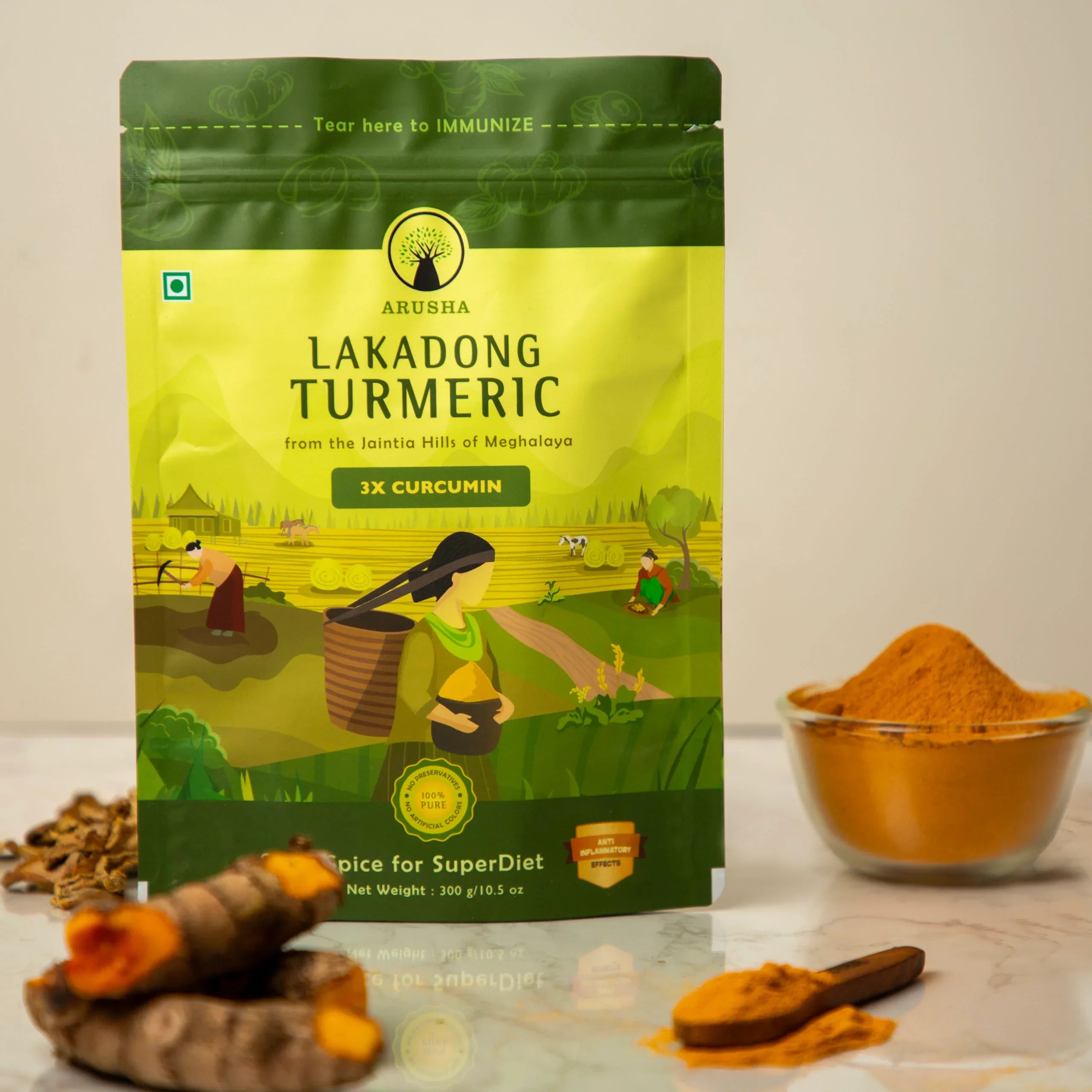 Lakadong Turmeric Powder - Arusha Foods