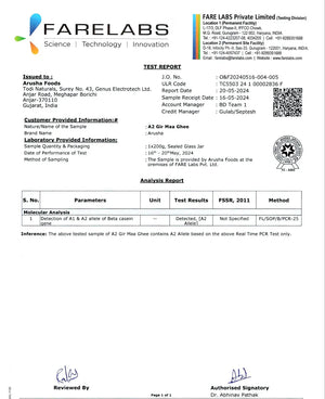A2 Gir "माँ" Ghee - Arusha Foods