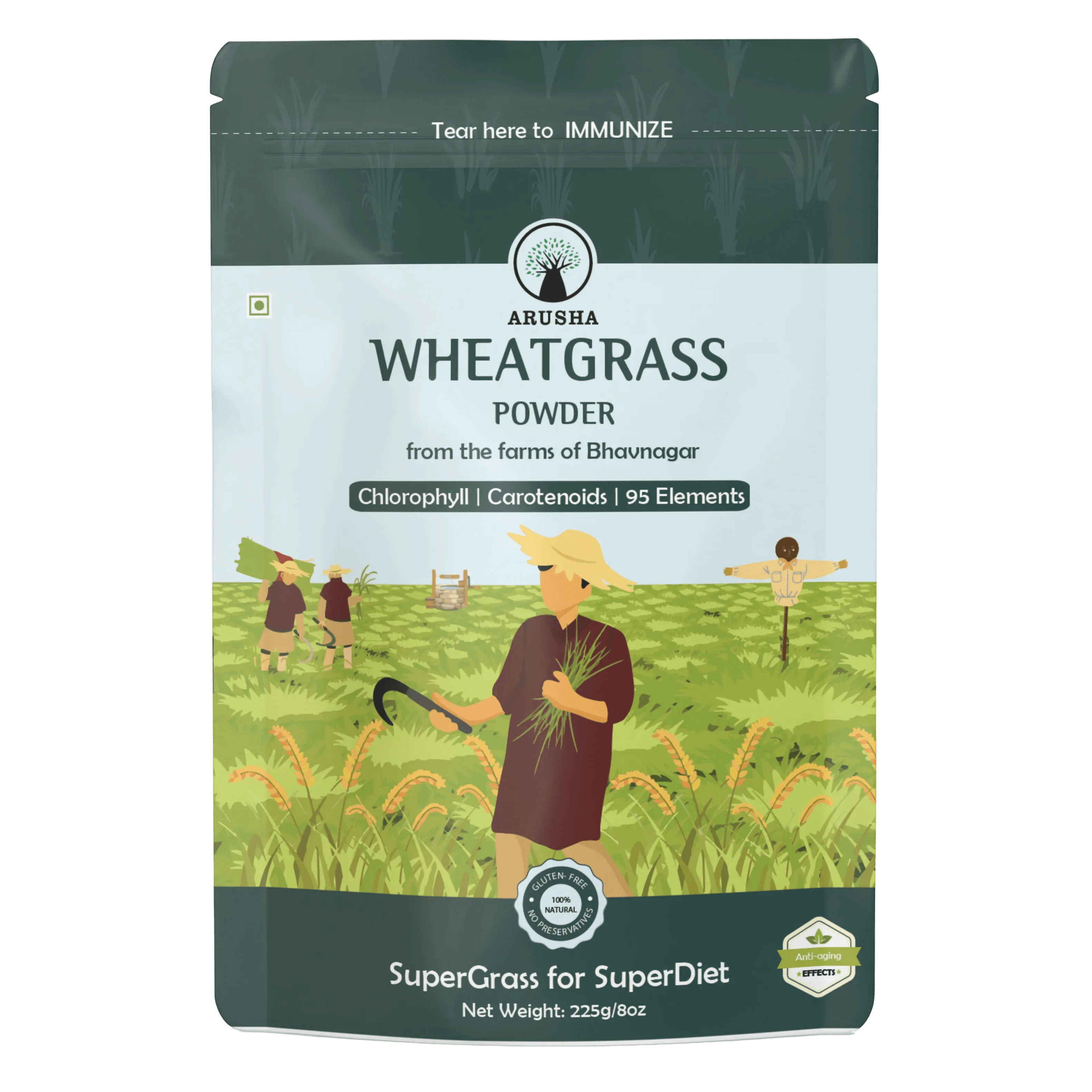 Wheatgrass Powder - Arusha Foods