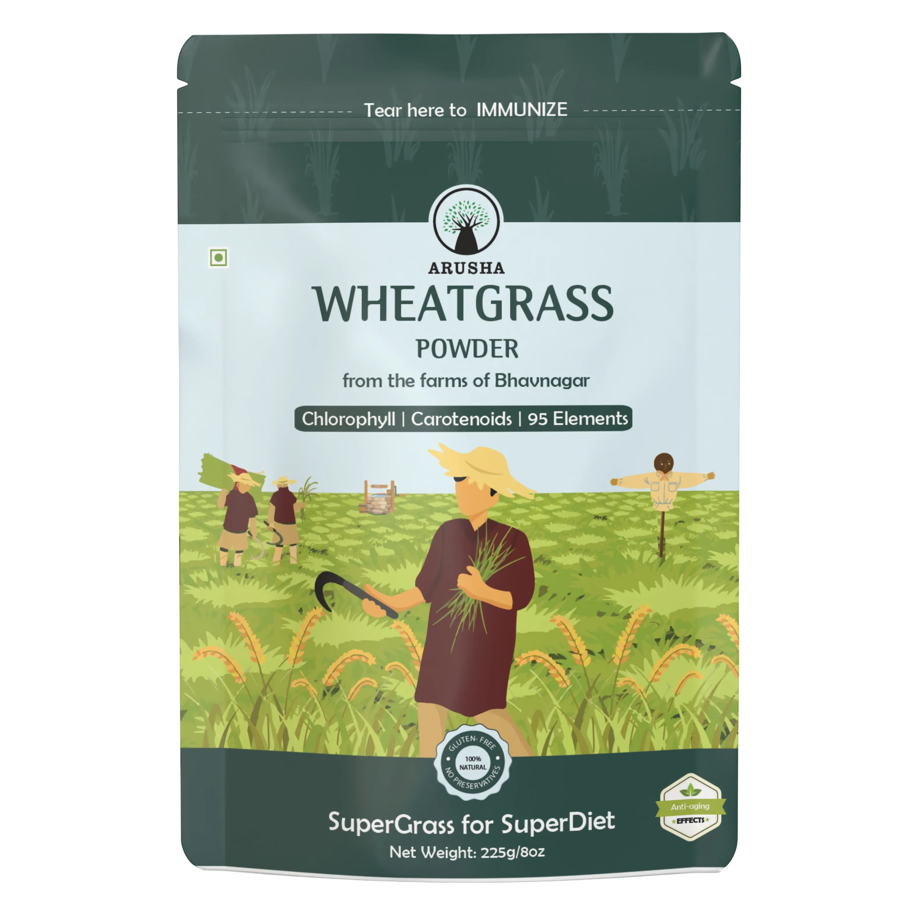 Wheatgrass Powder - Arusha Foods