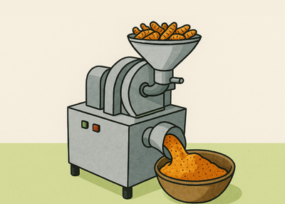Lakadong Haldi - Grinding - Image