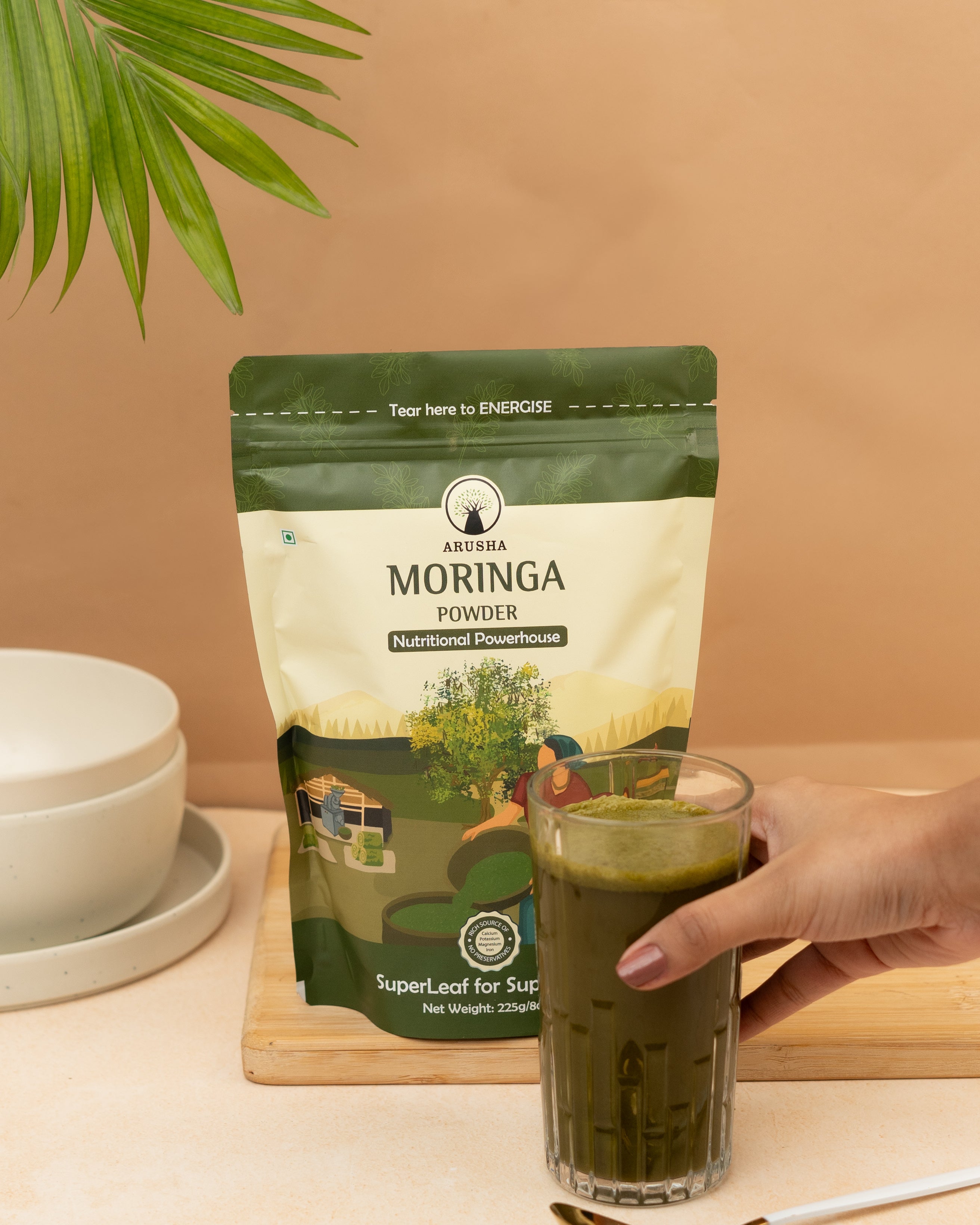 Organic Leaf Moringa Powder 