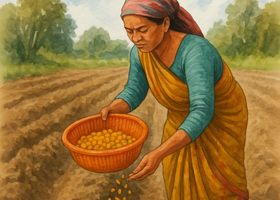 Lakadong Haldi - Sowing of seeds - Image